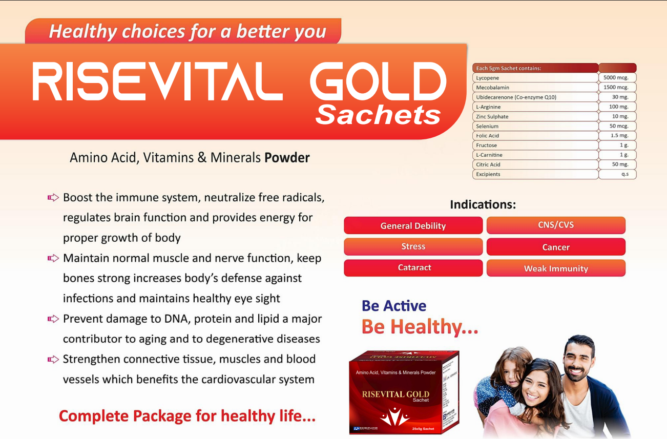 Risevital Gold Sachets (25×5g)