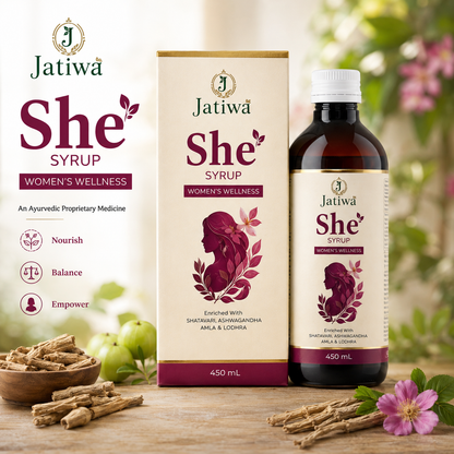 Jatiwā She Syrup – Women’s Wellness Ayurvedic Syrup